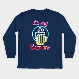 Beer day Kids Long Sleeve T-Shirt